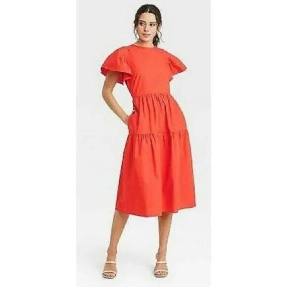 Who What Wear Coral dress, size XL
